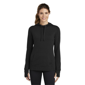 Sport-Tek® Ladies PosiCharge® Tri-Blend Wicking Fleece Hooded Pullover