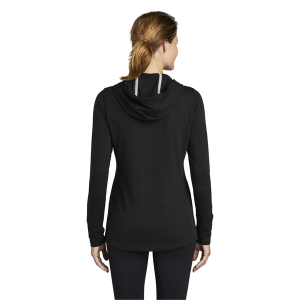 Sport-Tek® Ladies PosiCharge® Tri-Blend Wicking Fleece Hooded Pullover