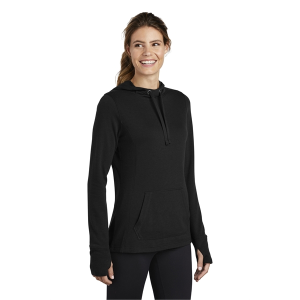 Sport-Tek® Ladies PosiCharge® Tri-Blend Wicking Fleece Hooded Pullover