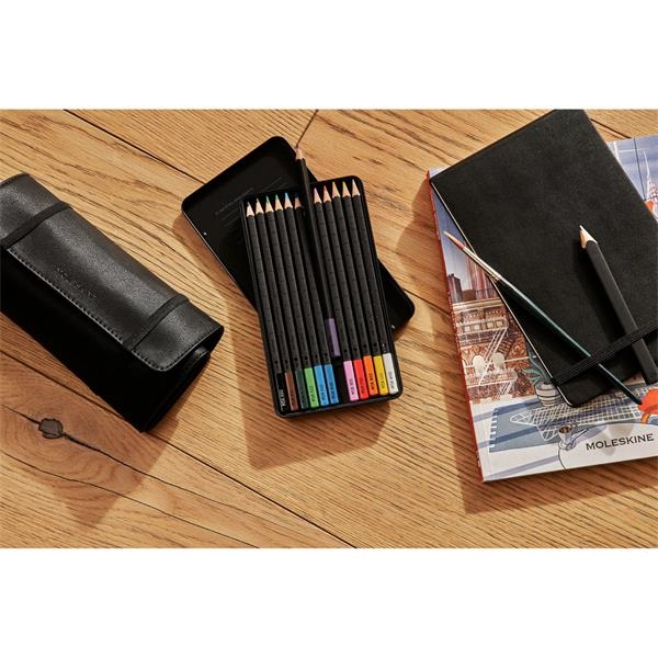 Moleskine® Coloring Kit - Sketchbook and Watercolor Pencils  Tri-Made  Marketing - Order promo products online in Acworth, Georgia United States